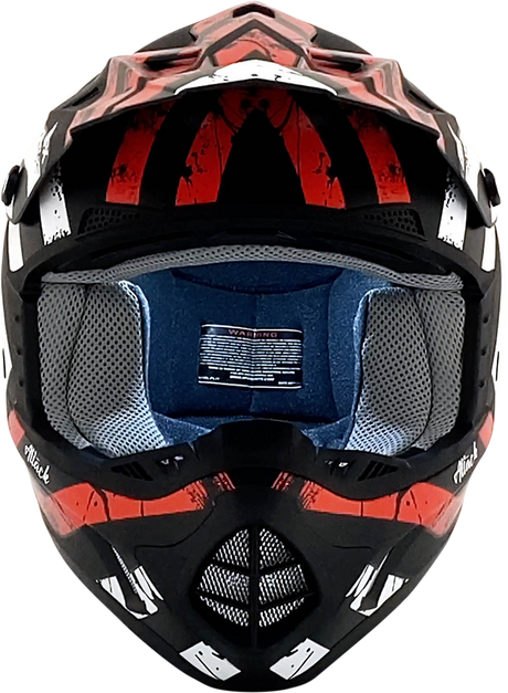 AFX FX-17Y Helmet - Attack - Matte Black/Red - Medium 0111-1403