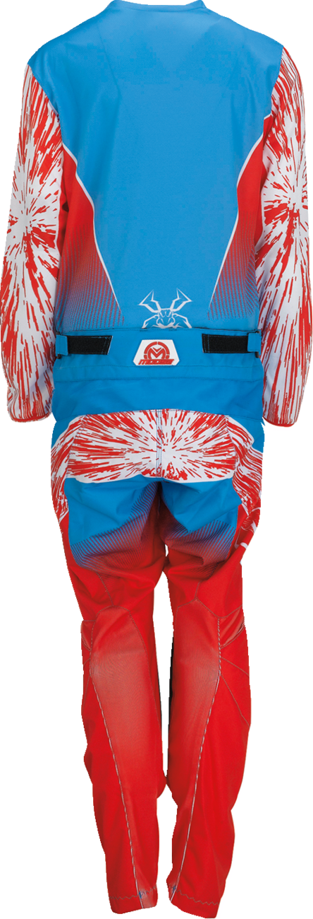 MOOSE RACING Pantalones Agroid para jóvenes - Rojo/Blanco/Azul - 20 2903-2268