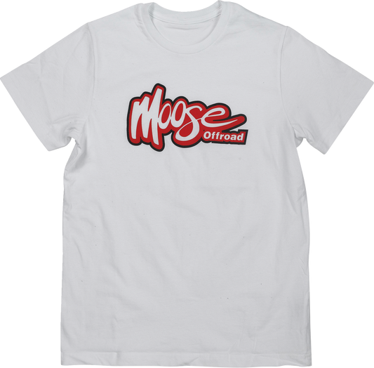 MOOSE RACING Youth Off-Road T-Shirt - White - Small 3032-3702