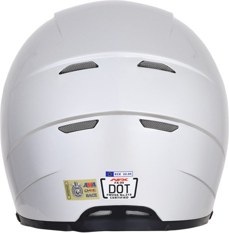 AFX FX-99 Helmet - Silver - XS 0101-11066