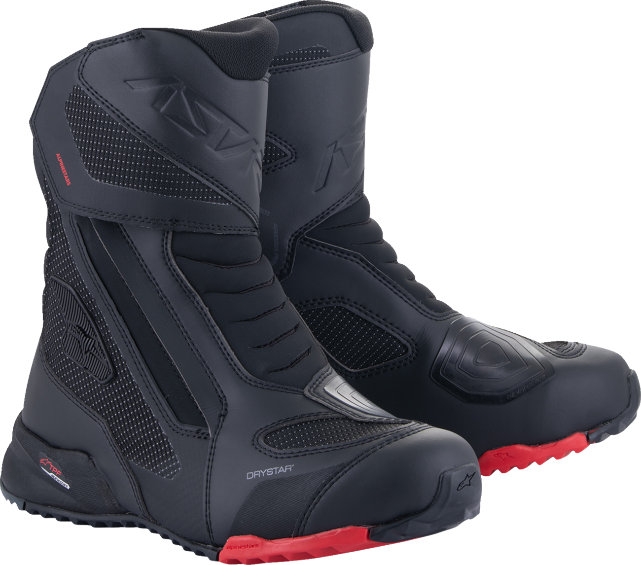 Botas ALPINESTARS RT-7 Drystar - Negro/Rojo - US 11 / EU 44 2443023-13-44 