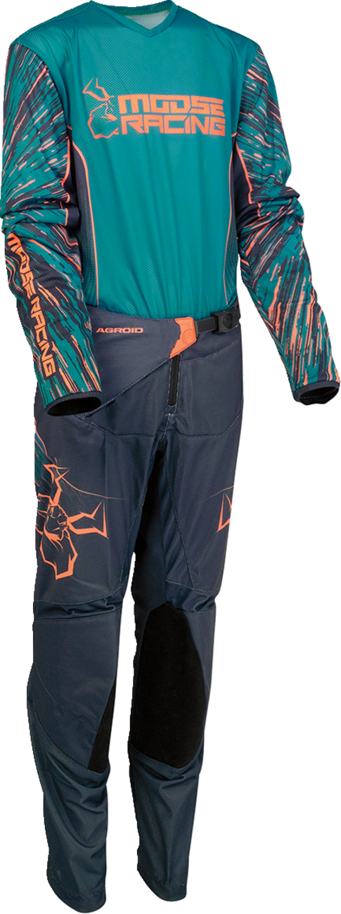 MOOSE RACING Youth Agroid Jersey - Blue/Orange - Medium 2912-2331