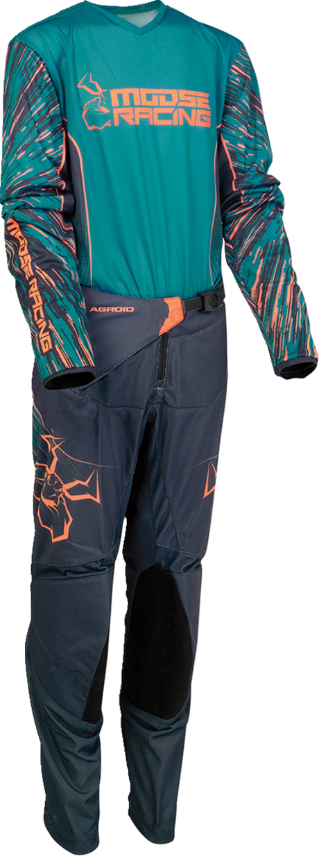 Camiseta juvenil MOOSE RACING Agroid - Azul/Naranja - XL 2912-2333 