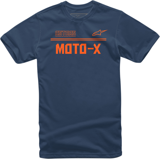 ALPINESTARS Moto X T-Shirt - Navy/Orange - XL 1213720247032XL