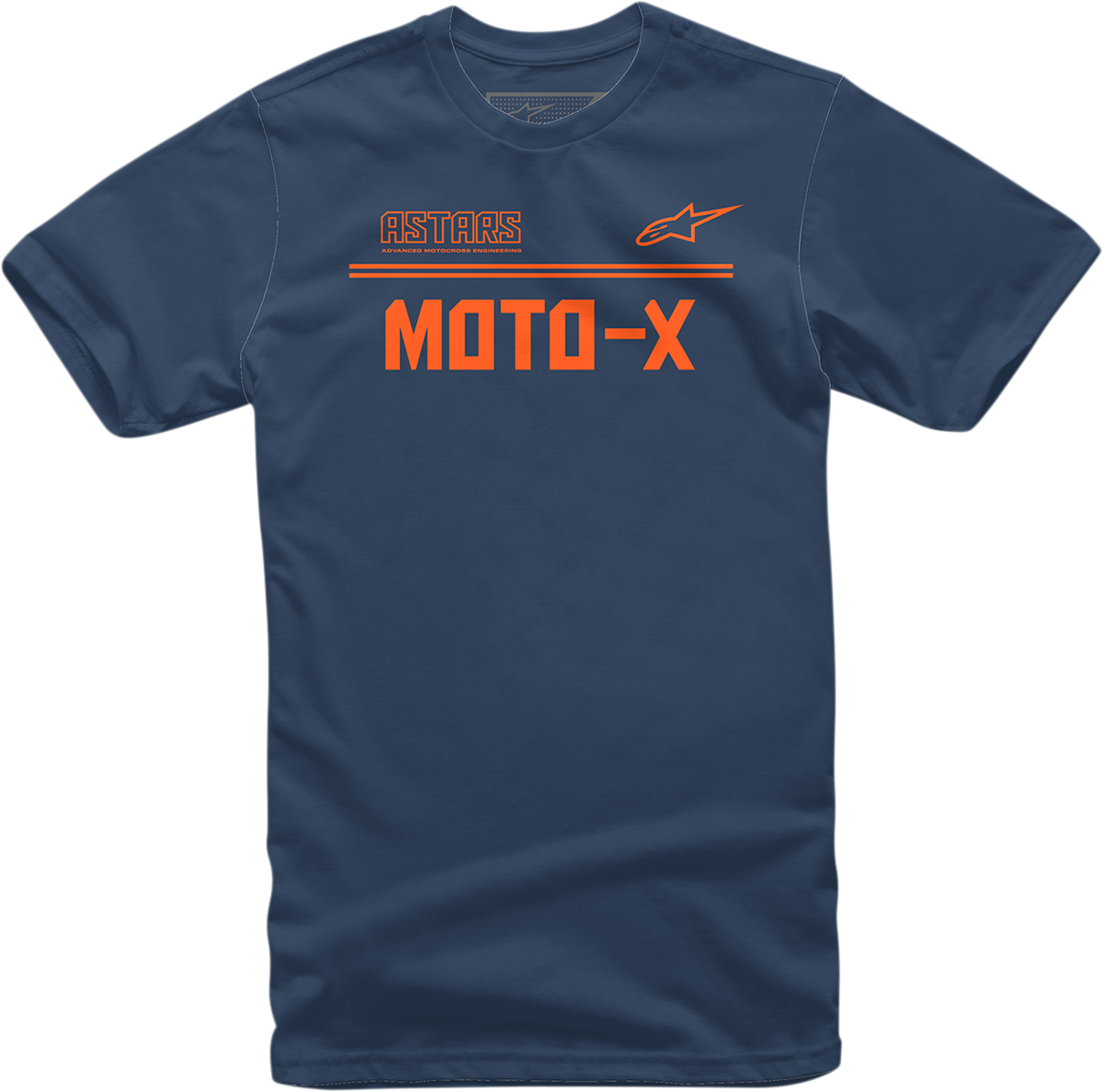 ALPINESTARS Moto X T-Shirt - Navy/Orange - Large 1213720247032L