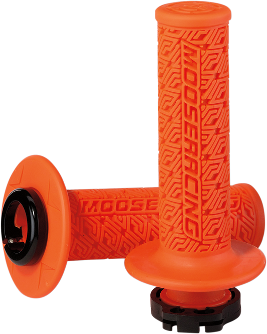 MOOSE RACING Grips - Lock-On - Orange/Black B36MRO-B