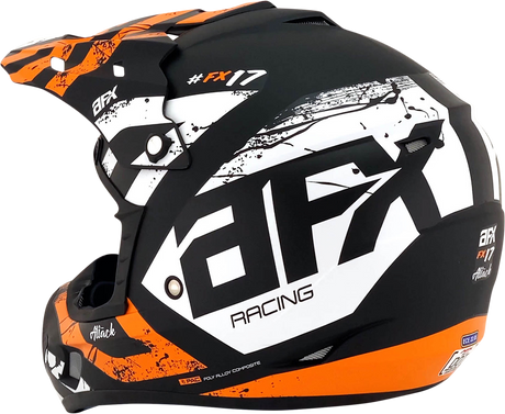 AFX FX-17Y Helmet - Attack - Matte Black/Orange - Medium 0111-1406