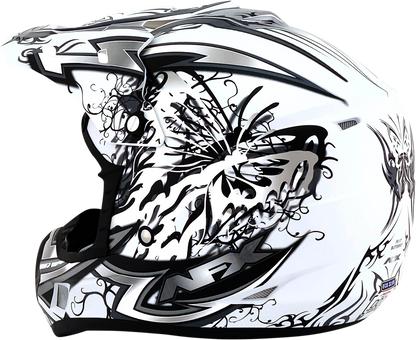 AFX FX-17Y Helmet - Butterfly - Matte White - Medium 0111-1391
