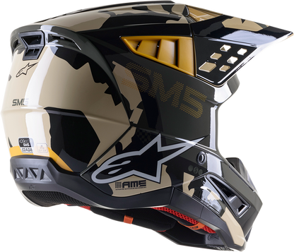 ALPINESTARS SM5 Helmet - Rover - Sand/Tangerine/Camo - Small 8303921-8049-SM