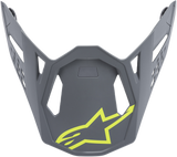 ALPINESTARS Supertech M8 Visor - Radium - Matte Black/Mid Gray/Yellow Fluo 8981519-9004