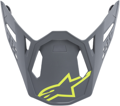 ALPINESTARS Supertech M8 Visor - Radium - Matte Black/Mid Gray/Yellow Fluo 8981519-9004