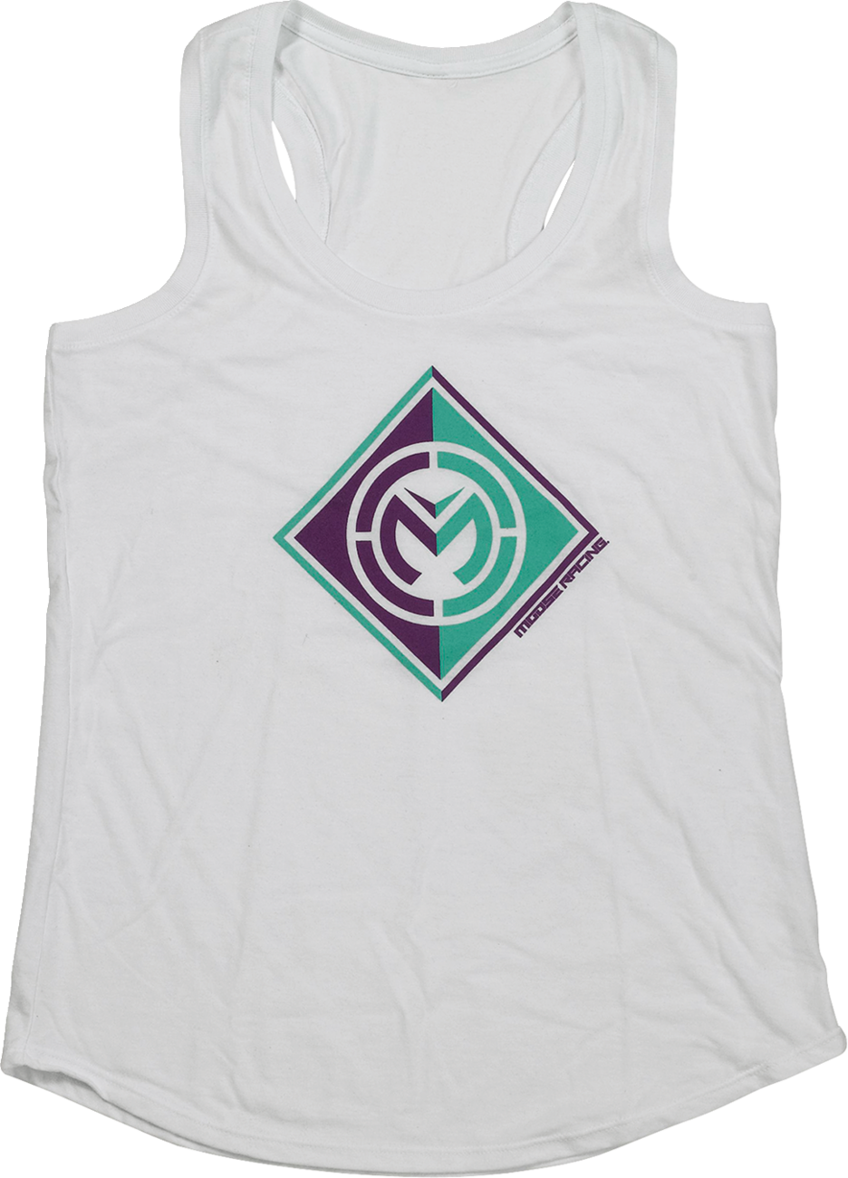 MOOSE RACING Women's Insignia Tank - White - Large 3031-4164