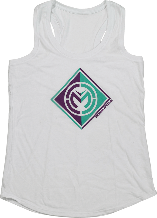 MOOSE RACING Women's Insignia Tank - White - Large 3031-4164