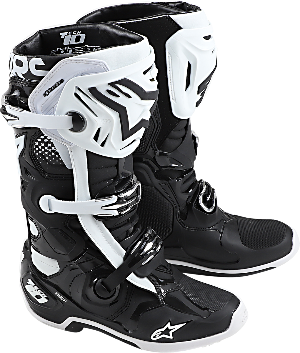 ALPINESTARS Tech 10 Boots - Black/White - US 9 2010020-12-9