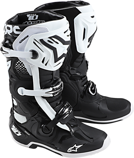 ALPINESTARS Tech 10 Boots - Black/White - US 13 2010020-12-13