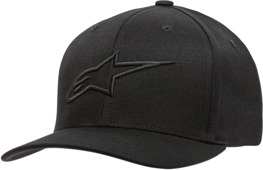 ALPINESTARS Ageless Curve Hat - Black/Black - Small/Medium 1017810101010SM