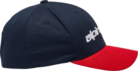 ALPINESTARS Linear Hat - Navy/Red - Small/ Medium 1230810057030SM