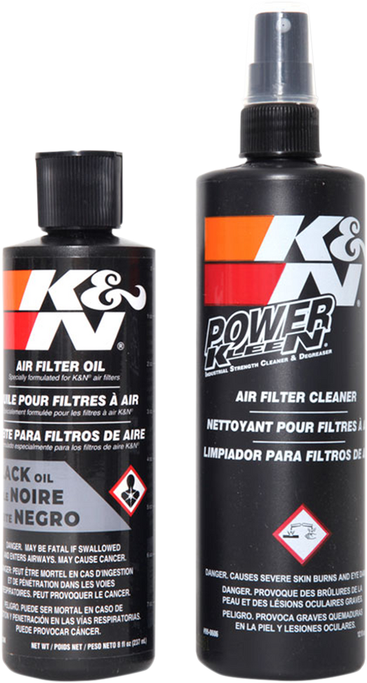 Kit de cuidado del filtro de aire negro K &amp; N 99-5050BK 