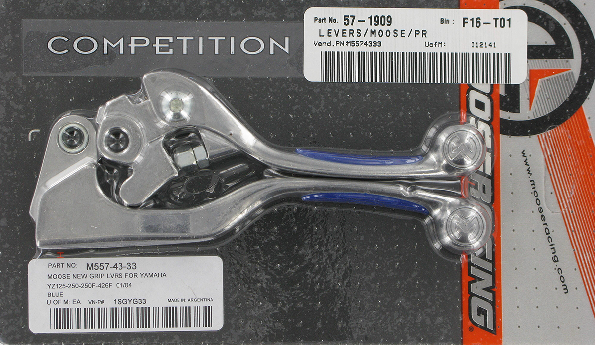 MOOSE RACING Lever Set - Competition - Blue 1SGYG33