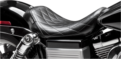 LE PERA Bare Bones Solo Seat - Diamond Stitch - Black - Dyna LK-001DM