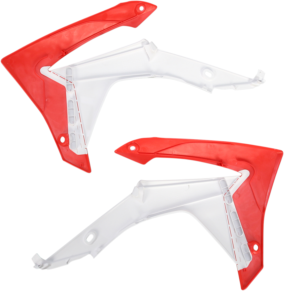 Protectores de radiador ACERBIS - Blanco/Rojo 2314371030