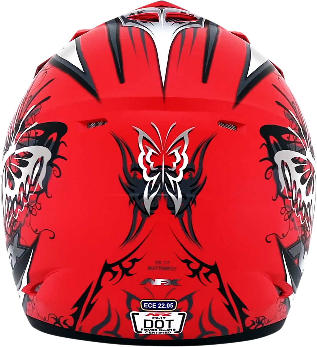 AFX FX-17Y Helmet - Butterfly - Matte Ferrari Red - Large 0111-1386