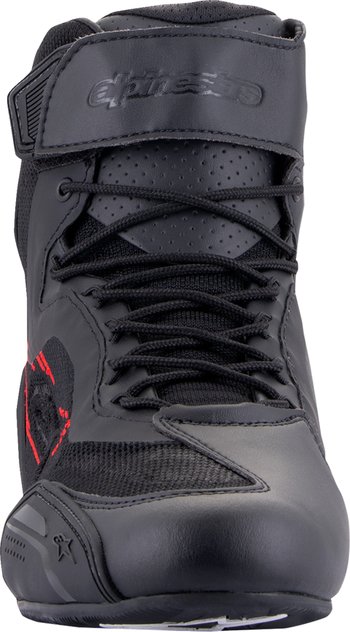 Zapatos de equitación ALPINESTARS Faster-3 Rideknit - Negro/Gris/Rojo - US 13 2510319-1993-13