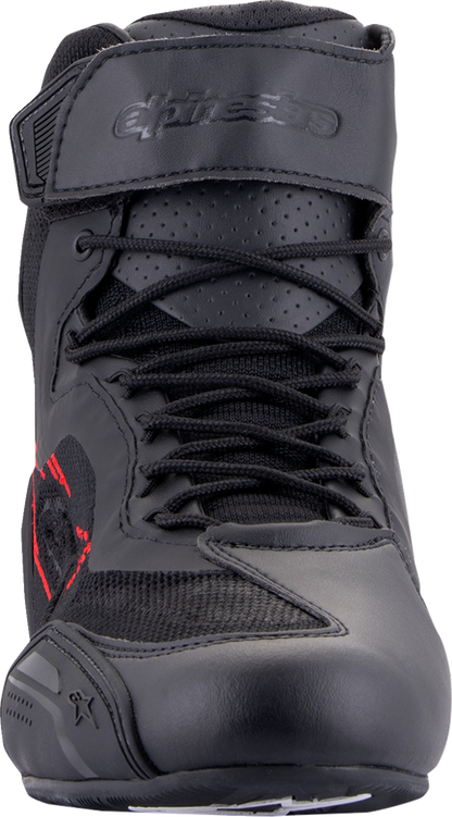 Zapatos de equitación ALPINESTARS Faster-3 Rideknit - Negro/Gris/Rojo - US 13 2510319-1993-13