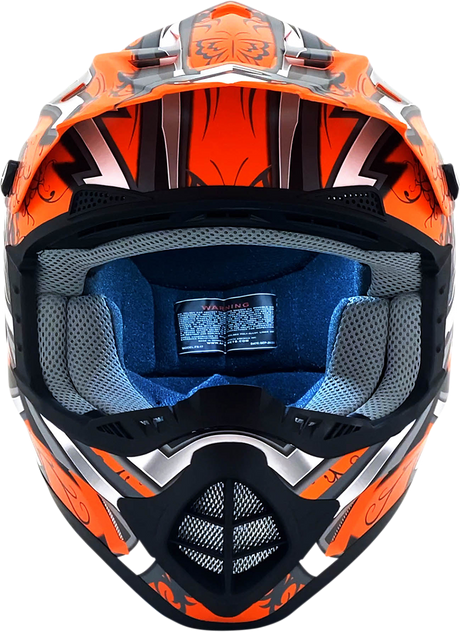 AFX FX-17 Helmet - Butterfly - Matte Orange - XL 0110-7115