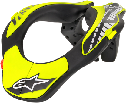 ALPINESTARS Youth Neck Support - Black/Yellow Fluo - One Size 6540118-155-OS