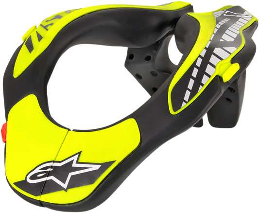 Soporte de cuello juvenil ALPINESTARS - Negro/Amarillo Fluo - Talla única 6540118-155-OS