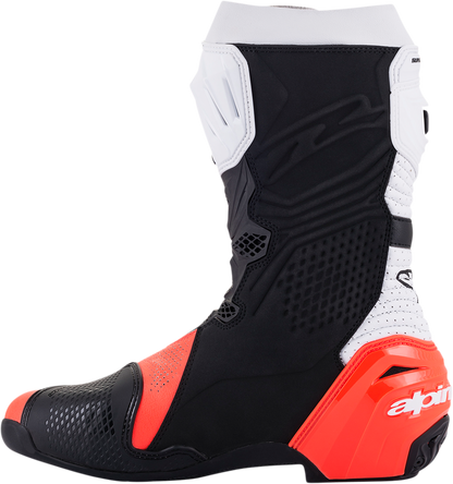 ALPINESTARS Supertech V Boots - Black/Fluo Red/White - US 6 / EU 39 2220121-124-39