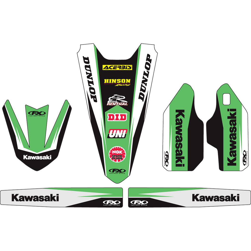 Gráfico del kit de molduras FACTORY EFFEX - Kawasaki 19-50114 