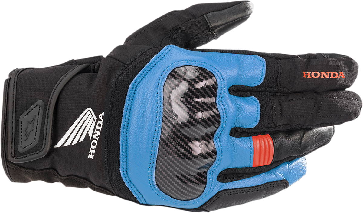 ALPINESTARS Honda SMX Z Drystar® Gloves - Black/Blue/Bright Red - Small 3527321-1737-S