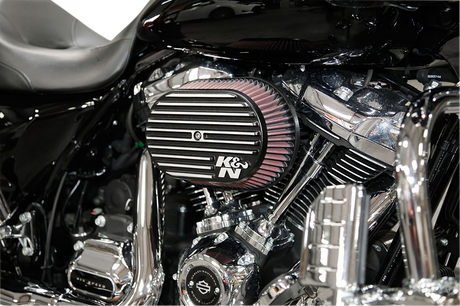 Kit de admisión de tiro lateral K &amp; N - Negro - Softail/Dyna RK-3953 