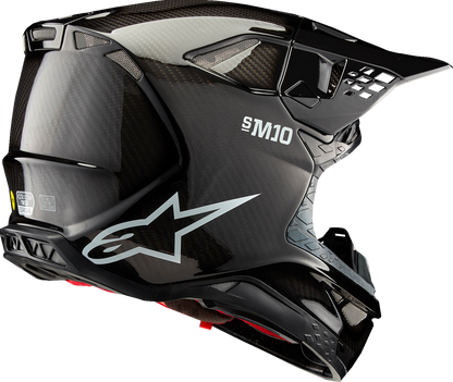 ALPINESTARS Supertech M10 Helmet - Solid - MIPS® - Gloss Black Carbon - Small 8300323-1188-S