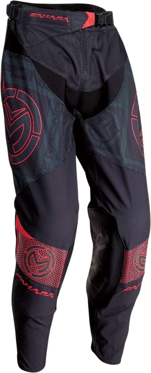 MOOSE RACING Sahara Pants - Black/Red - 32 2901-9897