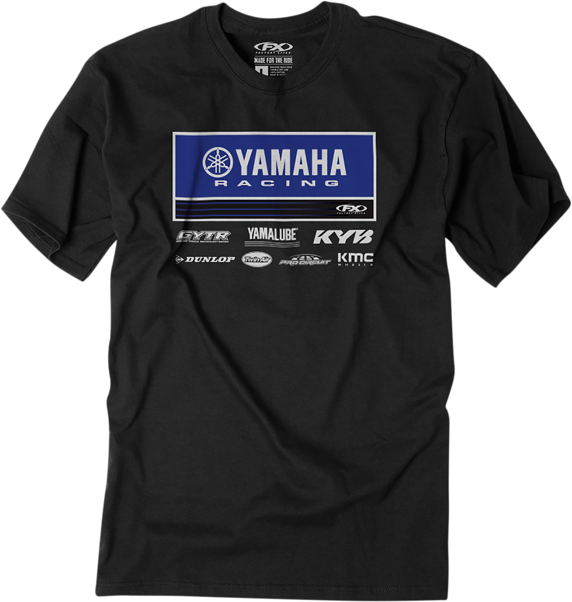 Camiseta FACTORY EFFEX Yamaha 21 Racewear - Negro - Mediano 24-87222 