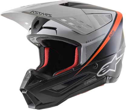 ALPINESTARS SM5 Helmet - Rayon - Black/White/Orange - Large 8304121-1242-LG