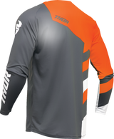 THOR Youth Sector Checker Jersey - Charcoal/Orange - 2XS 2912-2412