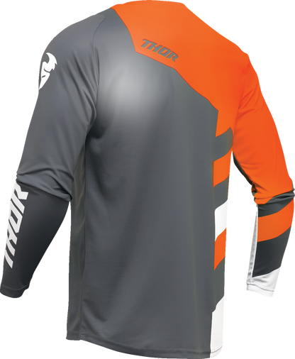 THOR Youth Sector Checker Jersey - Charcoal/Orange - Medium 2912-2415