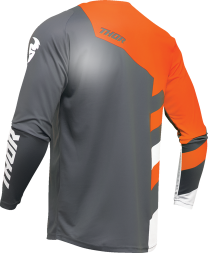 THOR Youth Sector Checker Jersey - Charcoal/Orange - XS 2912-2413