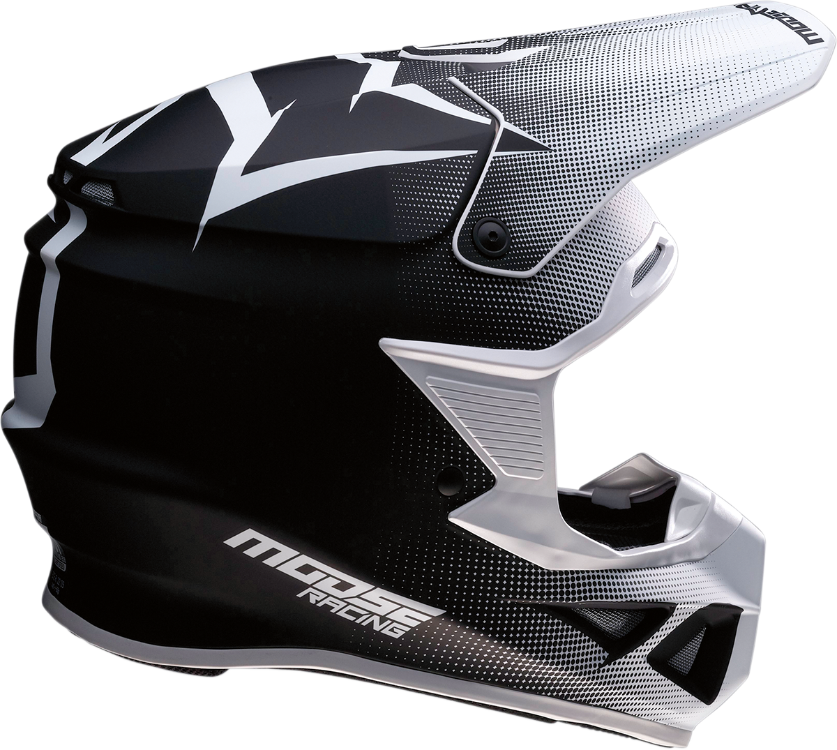 MOOSE RACING F.I. Helmet - Agroid™ - MIPS® - White/Black - Large 0110-6701