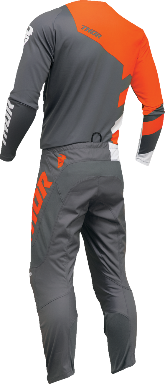 THOR Sector Checker Jersey - Charcoal/Orange - Large 2910-7589