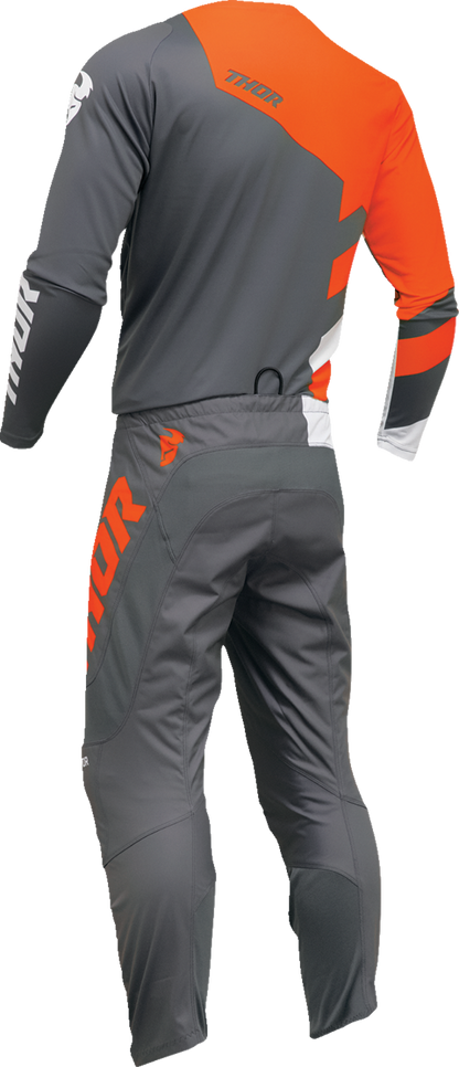 THOR Sector Checker Jersey - Charcoal/Orange - XL 2910-7590