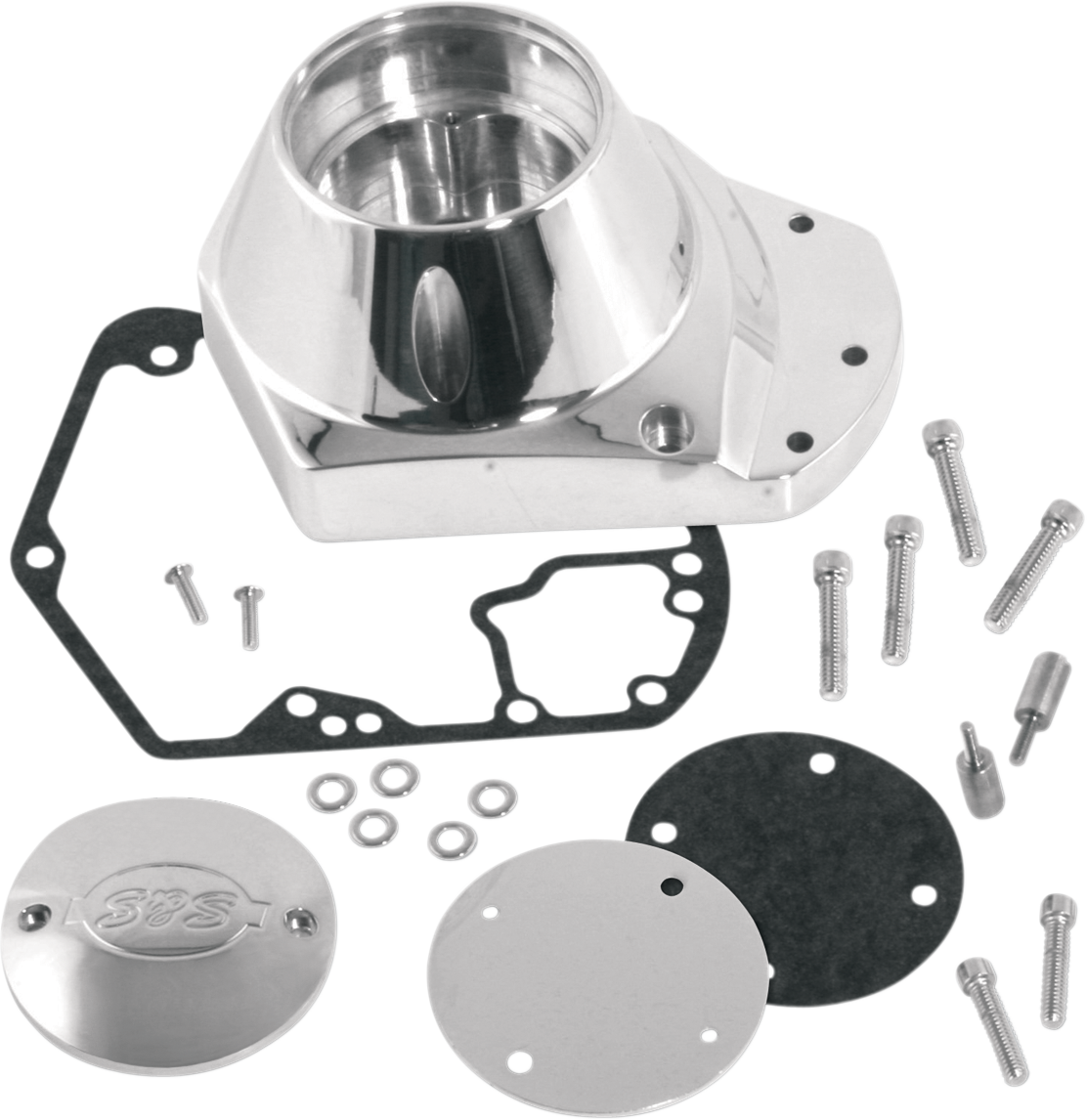 S&S CYCLE Cam Cover Polished Billet - Big Twin 31-0336