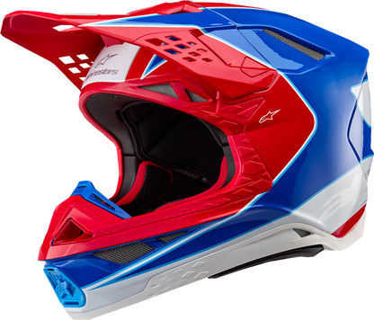 ALPINESTARS Supertech M10 Helmet - Aeon - MIPS® - Gloss Bright Red/Blue - XL 8301923-3017-XL
