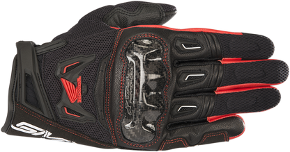 ALPINESTARS Honda SMX-2 Air Carbon V2 Gloves - Black/Red - Medium 3567818-13-M