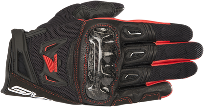 ALPINESTARS Honda SMX-2 Air Carbon V2 Gloves - Black/Red - 3XL 3567818-13-3X