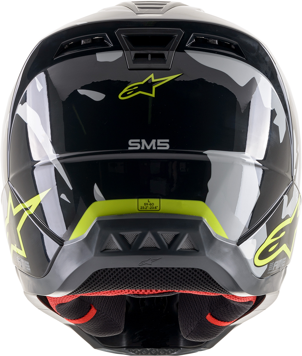 Casco ALPINESTARS SM5 - Rover - Gris/Amarillo - XL 8303921-1592-XL